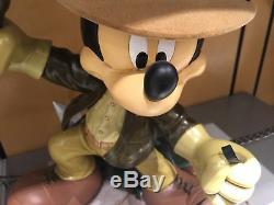 Disney parks mickey mouse as indiana jones resin statue figure alavezos new