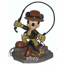 Disney parks mickey mouse as indiana jones resin statue figure alavezos new box