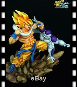 Djfungshing Super Saiyan Son Goku vs Frieza Resin Statue Freeza Figure Golden