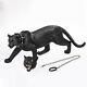Double-headed 16 Black Panther Leopard Resin Figure Statue Animal Model Gift