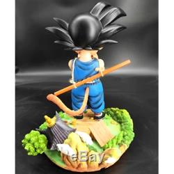 DragonBall GT Little Kid Son Goku Saiyan Resin Statue Action Figure W LED Light