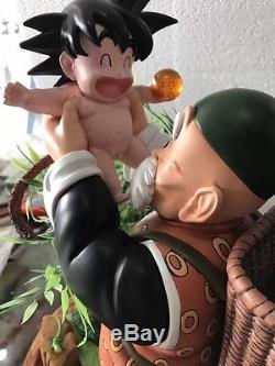Dragon Ball Son Goku With Grandpa Resin Figure Collectors Statue In Stock Hot