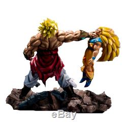 Dragon Ball Super Saiyan 3 Son Goku VS Broly Battle Scene Statue Action Figure