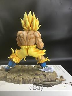 Dragon-Ball Z DBZ Super Saiyan War damage SSJ GOKU Resin GK statue Figure 11inch