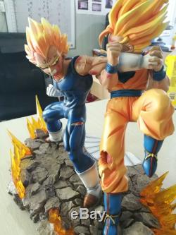 Dragon Ball Z GK Resin Statue Super Goku VS Manji Vegeta IN STOCK Recast Figure