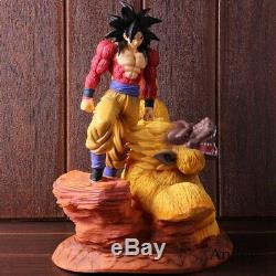 Dragon Ball Z Super Saiyan 4 Son Goku Gold Great Apes Scene Statue Resin Figure