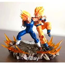 Dragon Ball Z Super Saiyan Son Goku VS Majin Vegeta GK Resin Statue Model Figure