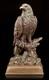 Eagle Figure Sitting on Branch Statue in Bronze Look by Veronese Bald Eagle