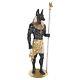 Egyptian God Anubis Grand Ruler Covered With Real Gold And Silver Leafs 74 Statue