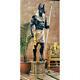Egyptian God Anubis Grand Ruler Covered With Real Gold And Silver Leafs 97 Statue
