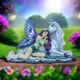 Enchanted Unicorn & Fairy Figurine Resin Fantasy Statue Mythical Creature Decor