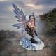 Enchanting Fairy & Dragon Gothic Figurine Fantasy Statue Mystical Decor Gift