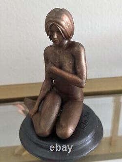 Erotic Statue Figure Couple Bronze Acrylic Colour Painting Resin 18+ MSRP 199