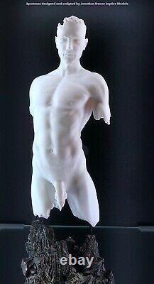 Erotic nude Male Torso Statue SPARTACUS Jaydee Models Sculpture Jonathan Dewar