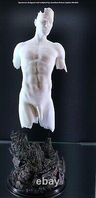 Erotic nude Male Torso Statue SPARTACUS Jaydee Models Sculpture Jonathan Dewar