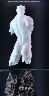 Erotic nude Male Torso Statue SPARTACUS Jaydee Models Sculpture Jonathan Dewar