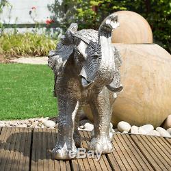 Extra Large Silver Elephant Ornament Statue Figure Figurine Home Decor Sculpture