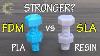 Fdm Vs Sla 3d Printed Bolts And Nuts Pla Vs Resin