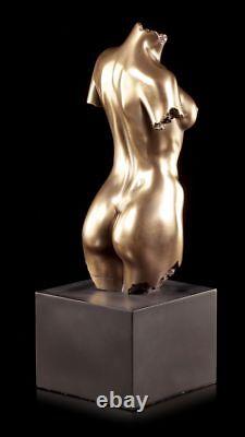 Female Nude Figure Torso on Black Monolith Veronese Woman Sexy Body