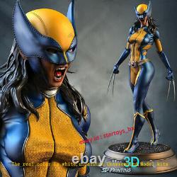 Female Wolverine 14 Unpainted 49CM Model Kit Unassembled 3D Printing GK Statue