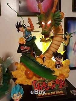 Figure Class FC Goku w Shenron Beginning & Ending Dragon ball GT Resin Statue