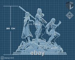 Final Fantasy 7 Remake Game Garage Kit Diorama Collectible Statue Handmade