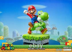 First4Figures Super Mario Mario & Yoshi LARGE Resin Statue NEW