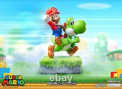 First4Figures Super Mario Mario & Yoshi LARGE Resin Statue NEW