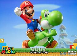 First4Figures Super Mario Mario & Yoshi LARGE Resin Statue NEW