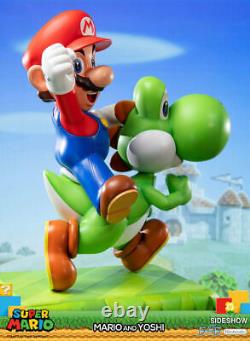 First4Figures Super Mario Mario & Yoshi LARGE Resin Statue NEW