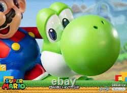 First4Figures Super Mario Mario & Yoshi LARGE Resin Statue NEW