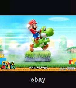 First4Figures Super Mario & Yoshi LARGE Statue Number 471 BRAND NEW IN BOX Rare