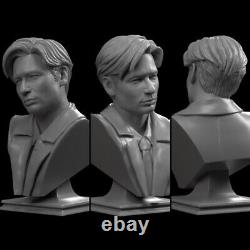 Fox Moulder Bust / Statue 3D Resin 12K Printed Model Kit Unassembled Unpainted