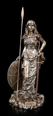 Freya Bronzed Figure Viking Deco Odin Goddess Warrior Veronese Statue