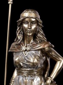 Freya Bronzed Figure Viking Deco Odin Goddess Warrior Veronese Statue