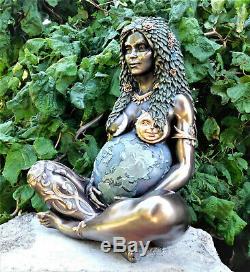 Gaia Mother Earth Goddess Figurine Statue Pagan Wiccan Figure Altar Ornament NEW