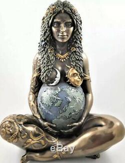 Gaia Mother Earth Goddess Figurine Statue Wiccan Pagan Altar 30cms UK