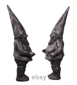 Garden Gnome 4ft Figure Resin Imperial Bronze Finish Garden/indoor Sculpture