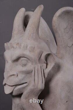 Gargoyle Statue Light Stone Effect Figure Grotesque Lifesize Model