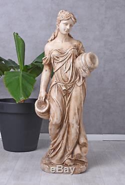 Gartenfigur XXL Frauenfigur Landhausstil Skulptur Frau Statue Terrassenfigur
