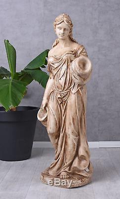 Gartenfigur XXL Frauenfigur Landhausstil Skulptur Frau Statue Terrassenfigur