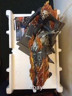 Ghost rider On Building Statue Diamond Select No 113 Marvel Uk Seller