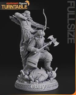 Gimli and Legolas LOTR Garage Kit Figure Collectible Statue Handmade Gift