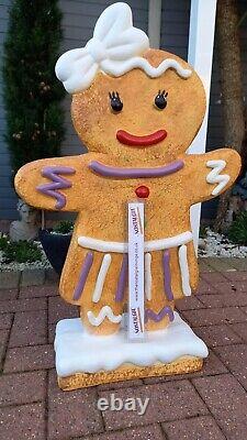 Gingerbread Girl Resin Statue / Figure Shop Display Advertising