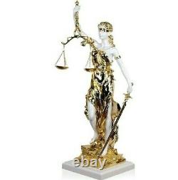 Goddess Of Justice Resin Statue Sculpture Figurine Tabletop Home Office Decor S