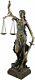 Goddess of Justice Themis Lady Justica Statue Sculpture Figur Bronze Finish 50cm