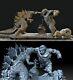 Godzilla vs Kong Diorama Garage Kit Figure Collectible Statue Handmade