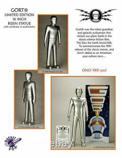 Gort Resin-Statue 40cm Ltd. Ed. 1951 Rocket USA