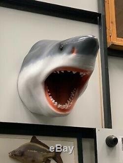 Great White Shark Head Wall Hanging Sculpture Trophy Resin Figure