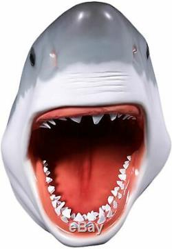 Great White Shark Head Wall Hanging Sculpture Trophy Resin Figure